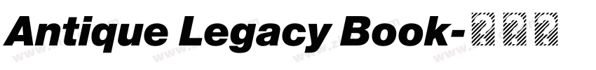 Antique Legacy Book字体转换